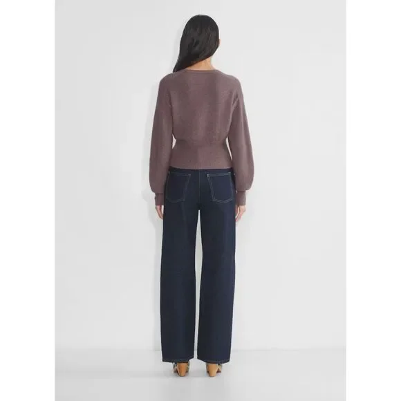 Aritzia Wilfred Camila Sweater in Smoked Eggplant NWT - Picture 5 of 12